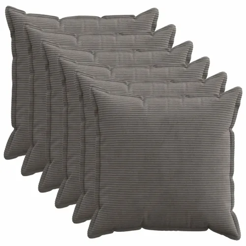 Presvlaka za jastuk 6 kom. HOUTEN Tamnosiva 70 x 70 cm Kord - Tamnosiva 70 x 70 cm 6 Cijena