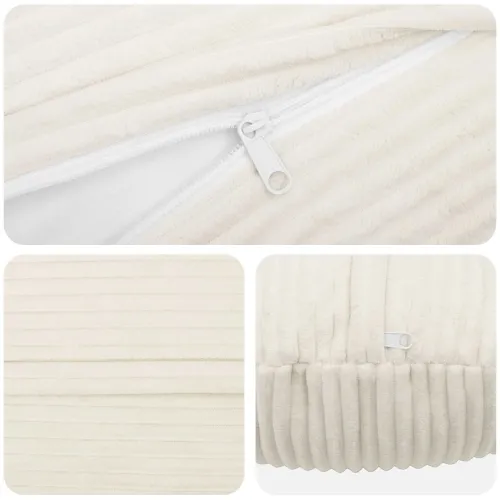 Presvlaka za jastuk 2 pcs HEERLEN Krem Ø 40 cm Kord - Krem Ø 40 cm 2 Cijena