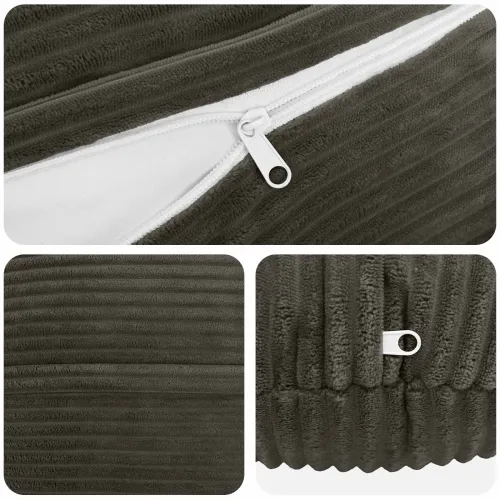 Presvlaka za jastuk 6 pcs HEERLEN Antracit Ø 60 cm Kord - Antracit Ø 60 cm 6 Cijena
