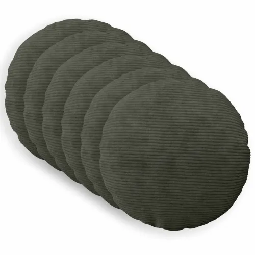 Presvlaka za jastuk 6 pcs HEERLEN Antracit Ø 60 cm Kord - Antracit Ø 60 cm 6 Cijena