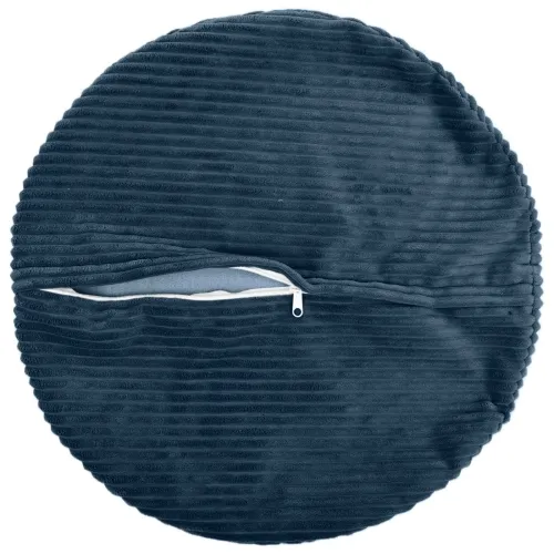 Presvlaka za jastuk 6 pcs HEERLEN Mornarsko plava Ø 60 cm Kord - Modra Ø 60 cm 6 Cijena