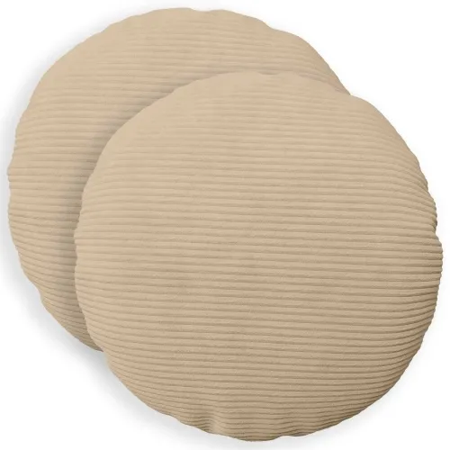 Presvlaka za jastuk 2 pcs HEERLEN Sivosmeđa Ø 60 cm Kord - Sivosmeđa Ø 60 cm 2 Cijena