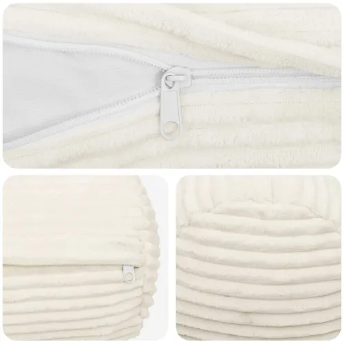 Presvlaka za jastuk 2 pcs HEERLEN Krem Ø 15 x 40 cm Kord - Krem Ø 15 x 40 cm 2 Cijena