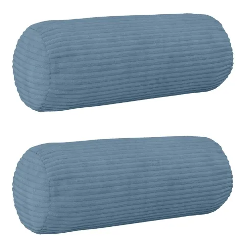 Presvlaka za jastuk 2 pcs HEERLEN Plava Ø 15 x 40 cm Kord - Plava Ø 15 x 40 cm 2 Cijena