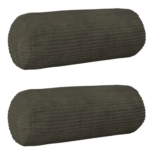 Presvlaka za jastuk 2 pcs HEERLEN Antracit Ø 15 x 40 cm Kord - Antracit Ø 15 x 40 cm 2 Cijena