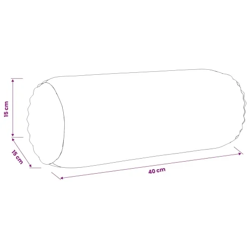 Presvlaka za jastuk 6 pcs HEERLEN Antracit Ø 15 x 40 cm Kord - Antracit Ø 15 x 40 cm 6 Cijena