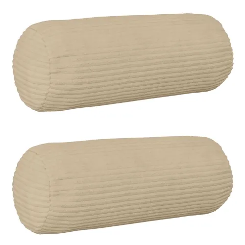 Presvlaka za jastuk 2 pcs HEERLEN Sivosmeđa Ø 15 x 40 cm Kord - Sivosmeđa Ø 15 x 40 cm 2 Cijena