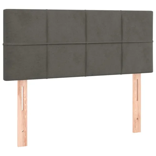 Uzglavlje tamnosivo 100x5x78/88 cm baršunasto - Tamno siva 100 cm Nisko - OUTLET - NEPREUZETO Cijena