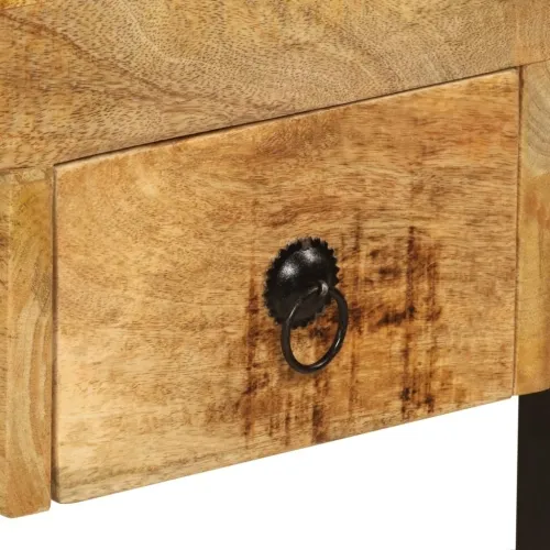 Radni stol s 2 ladice od masivnog drva manga 110 x 50 x 77 cm - 110 x 50 x 77 cm masivno drvo manga Cijena