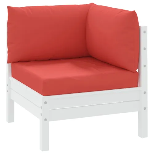 Jastuci za sofu od paleta | SET od 3 kom | crveni | od tkanine - OUTLET - NEPREUZETO Cijena