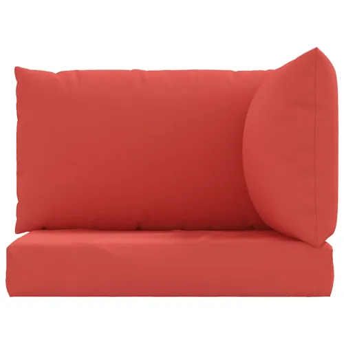 Jastuci za sofu od paleta | SET od 3 kom | crveni | od tkanine - OUTLET - NEPREUZETO Cijena