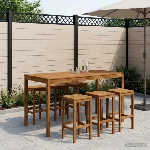 Stol za bar u vrtu Prirodna 196 x 100 x 105 cm - Prirodna 196 x 100 x 105 cm Cijena