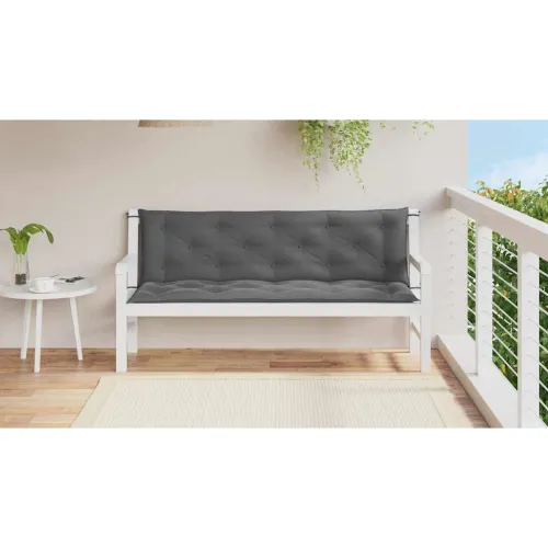  Jastuk za vrtnu klupu antracit 150x(50+50)x7 cm - Antracit - OUTLET - NEPREUZETO Cijena