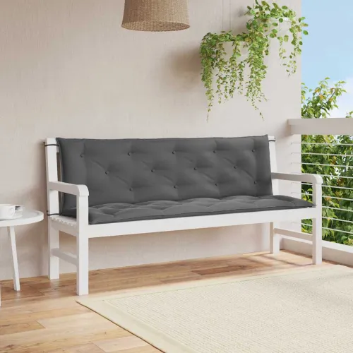  Jastuk za vrtnu klupu antracit 150x(50+50)x7 cm - Antracit - OUTLET - NEPREUZETO Cijena