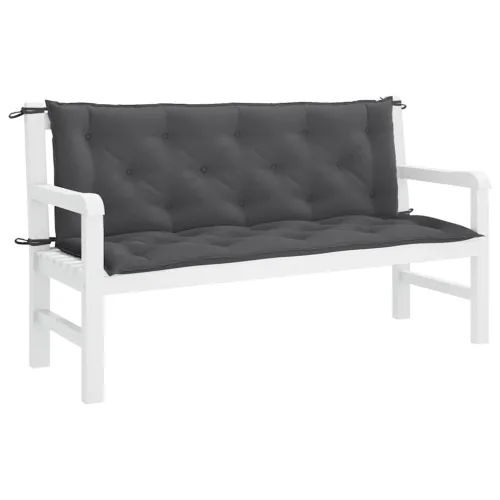  Jastuk za vrtnu klupu antracit 150x(50+50)x7 cm - Antracit - OUTLET - NEPREUZETO Cijena