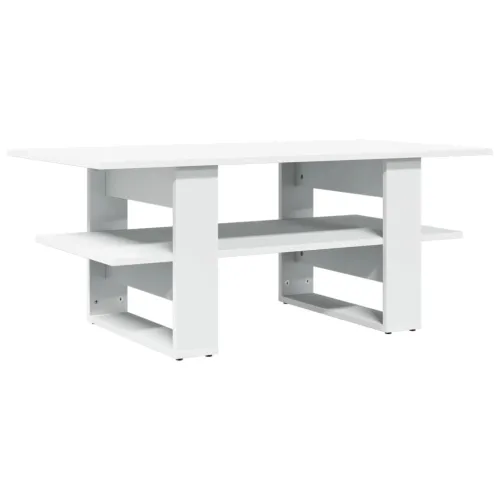 Stolić za kavu bijeli 102 x 55 x 42 cm od konstruiranog drva - OUTLET - NEPREUZETO Cijena