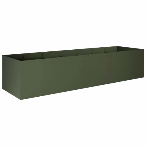 Vrtna saksija Maslinastozelena 280 x 80 x 60 cm Čelična vrata - Maslinastozelena 280 x 80 x 60 cm Cijena