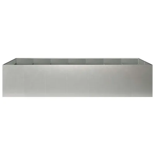 Vrtna saksija Srebrna 280 x 80 x 60 cm Nehrđajući čelik - Nehrđajući čelik 280 x 80 x 60 cm Cijena
