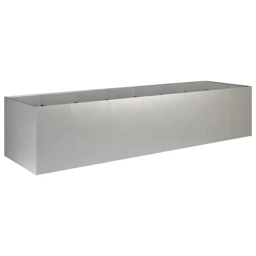 Vrtna saksija Srebrna 280 x 80 x 60 cm Nehrđajući čelik - Nehrđajući čelik 280 x 80 x 60 cm Cijena