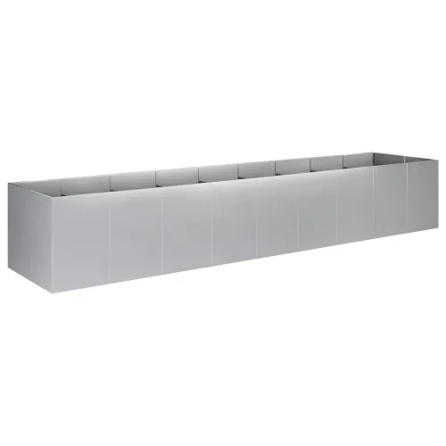 Vrtna saksija Srebrna 360 x 80 x 60 cm Pocinčani čelik - Pocinčani čelik 360 x 80 x 60 cm Cijena