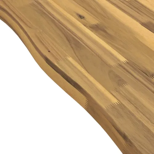 Stol za blagovanje s prirodnim rubom 160 x 90 x 75 cm Bijela - Bijela 160 x 90 x 75 cm Živi rub Cijena