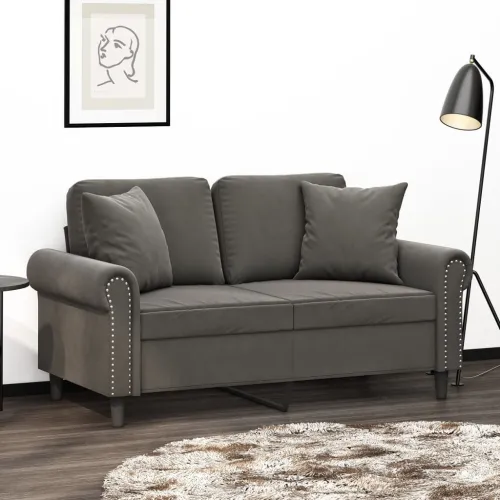 Ukrasni jastuci 2 kom tamnosivi 40 x 40 cm baršunasti - OUTLET - NEPREUZETO Cijena