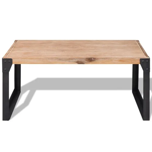 Stolić za Kavu od Masivnog Bagremovog Drveta 100x60x45 cm Cijena