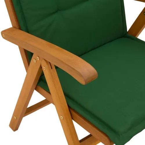 Set za blagovanje u vrtu od 5 dijelova Prirodna - 4 sjedala Ovalno Zelena Cijena
