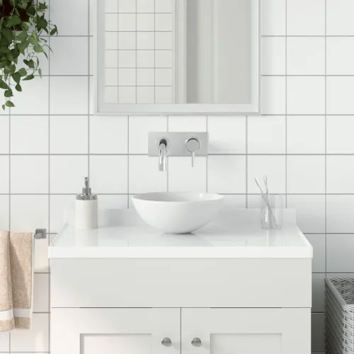 Kupaonski Lavabo - Umivaonik od keramike mat bijeli okrugli - Mat bijela Cijena