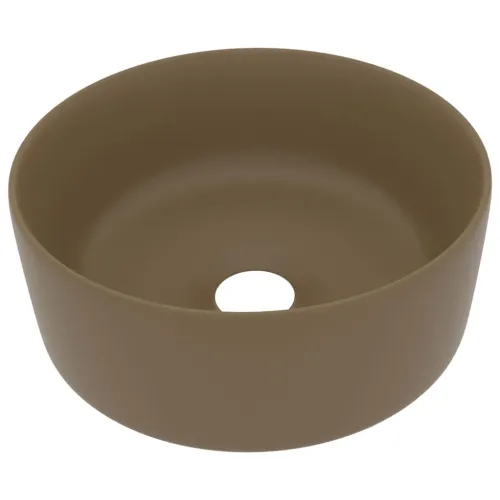 Luksuzni okrugli Lavabo - Umivaonik mat krem 40 x 15 cm keramički - mat krem Mat krem Cijena