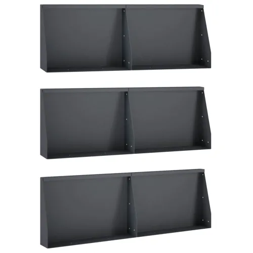 Zid za zadržavanje 6 kom. 60 x 12 x 50 cm Čelik Antracit - Antracit 60 x 12 x 50 cm 6 Cijena