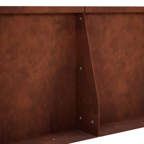 Zid za zadržavanje 6 kom. 80 x 12 x 40 cm Otporni čelik Rđa - Otporni čelik 80 x 12 x 40 cm 6 Cijena