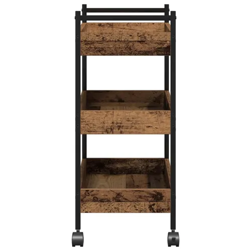 Kuhinjska kolica - drvo - 50 x 30 x 70 cm - OUTLET - NEPREUZETO Cijena