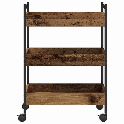 Kuhinjska kolica - drvo - 50 x 30 x 70 cm - OUTLET - NEPREUZETO Cijena