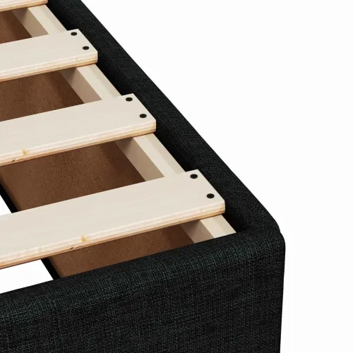 Boxspring krevet s madracem Crna 180 x 200 cm Tkanina - Crna 180 x 200 cm Dizajn s rombovima Cijena