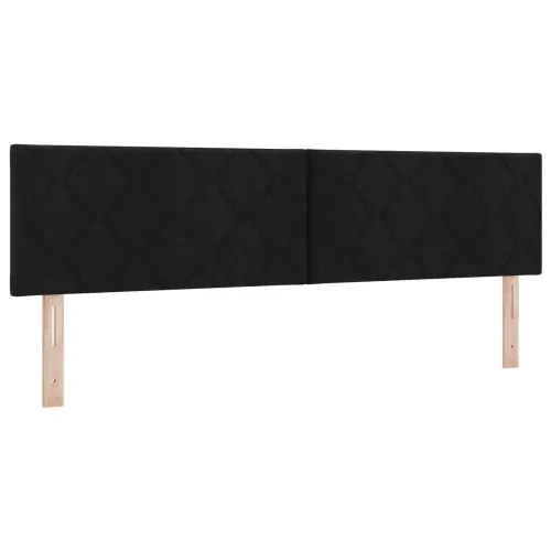 Boxspring krevet s madracem Crna 180 x 200 cm Tkanina - Crna 180 x 200 cm Dizajn s rombovima Cijena