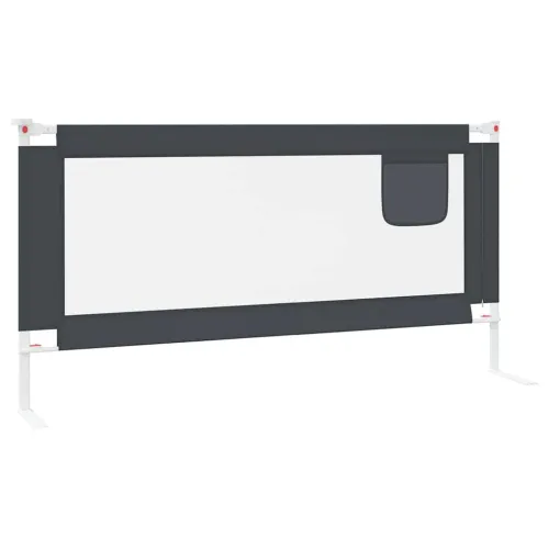 Sigurnosna ograda za dječji krevet tamnosiva 180x25 cm tkanina - OUTLET - NEPREUZETO Cijena