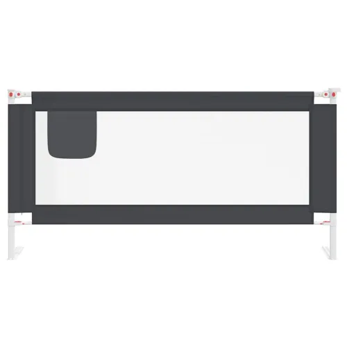 Sigurnosna ograda za dječji krevet tamnosiva 180x25 cm tkanina - OUTLET - NEPREUZETO Cijena