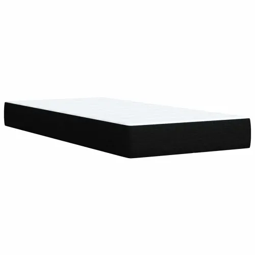 Podesivi krevet s madracem Crna 90 x 190 cm Tkanina - Crna 90 x 190 cm Dizajn s rombovima Cijena