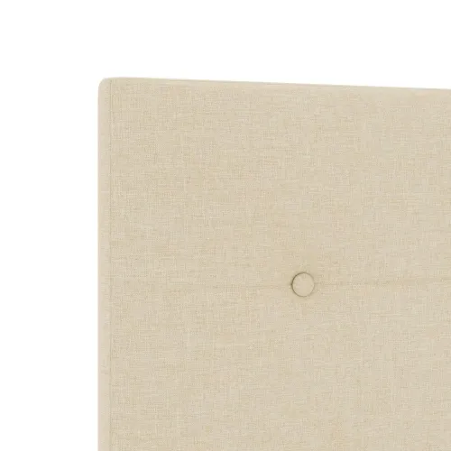 Krevet od pjene s madracem i LED-om Krem 100 x 200 cm Tkanina - Krem 100 x 200 cm Prošiveno gumbima Cijena