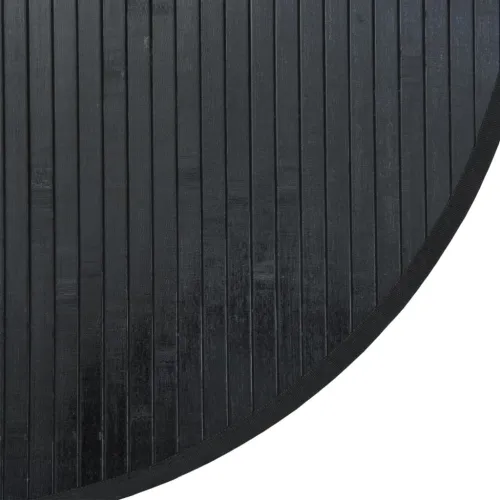 Okrugli tepih crni 80 cm bambus - Crna 80 cm Cijena