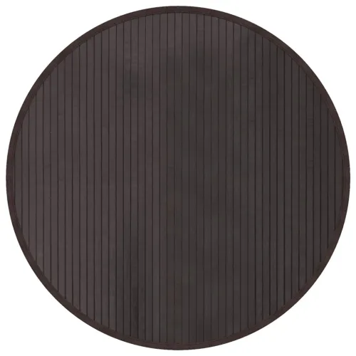 Okrugli tepih tamnosmeđi 80 cm bambus - Tamno smeđa 80 cm Cijena