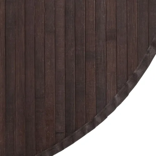 Okrugli tepih tamnosmeđi 80 cm bambus - Tamno smeđa 80 cm Cijena