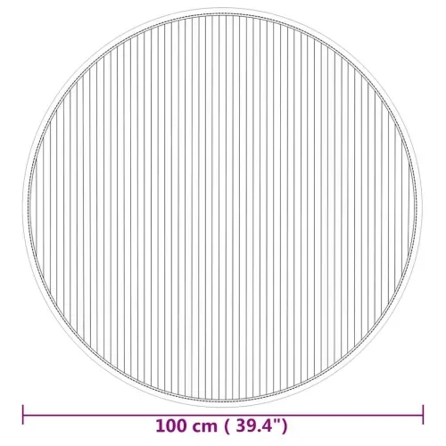 Okrugli tepih Prirodni 100 cm Bambus - Prirodna 100 cm Cijena