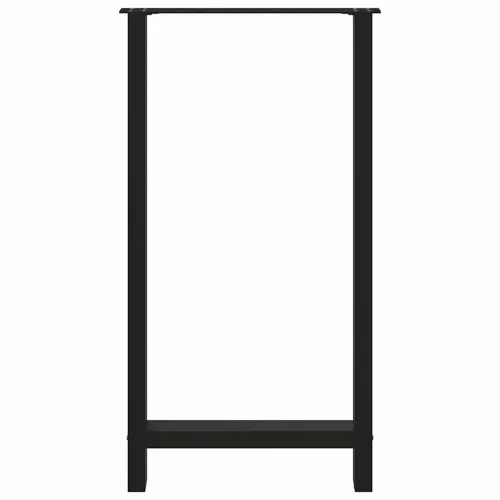Noge za barski stol Crne 2 kom 60 x (110-111) cm Čelične - Crna 60 x (110-111) cm Cijena