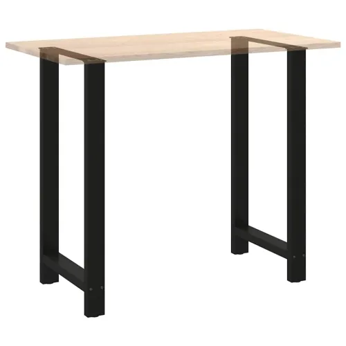 Noge za barski stol Crne 2 kom 60 x (110-111) cm Čelične - Crna 60 x (110-111) cm Cijena