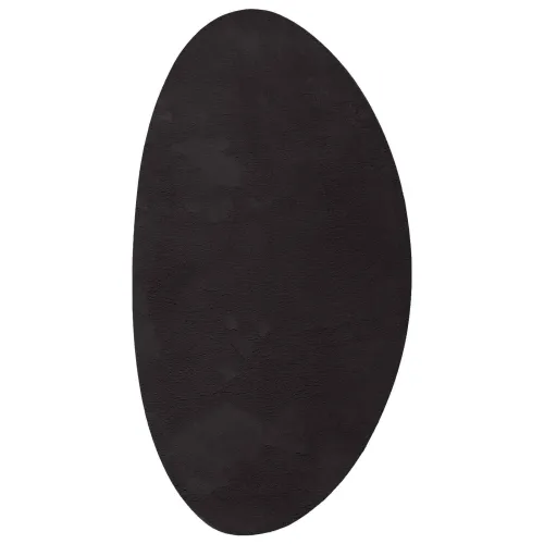 Tepih HUARTE Crna 80 x 150 cm Poliester - Ovalno-asimetrično Crna 80 x 150 cm Cijena