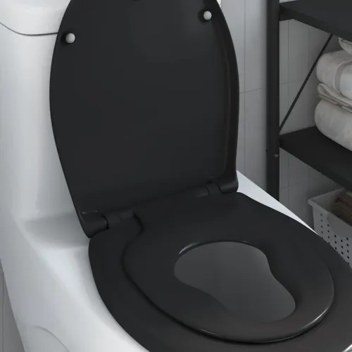WC daska Crna 47 x 37 x 4 cm Duroplast - Crna Cijena