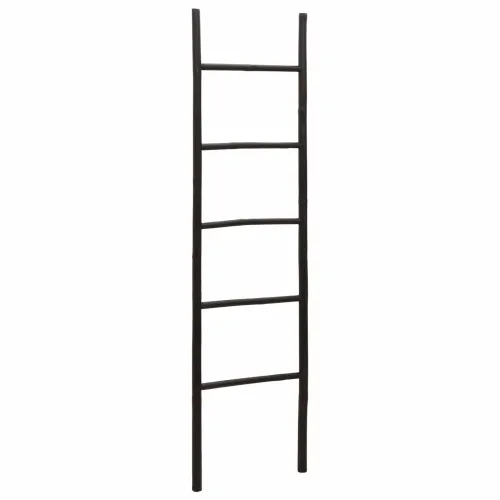 Ljestva za deke Crna 40 x 150 cm Bambus - 150 cm Crna Cijena