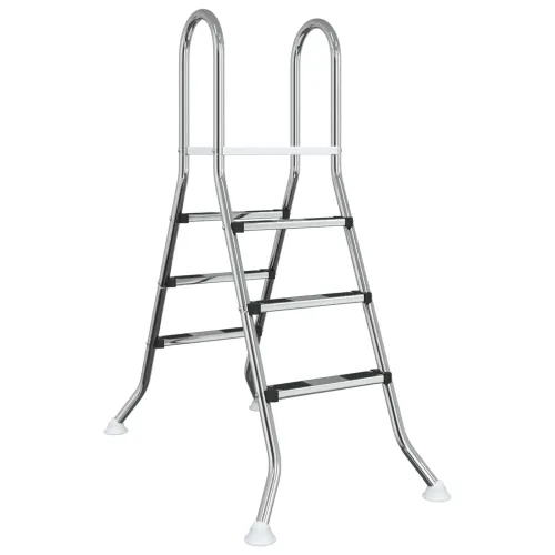 Ljestve za bazen iznad tla 100 cm 3-Step Nehrđajući čelik 304 - 3 stepenice Cijena